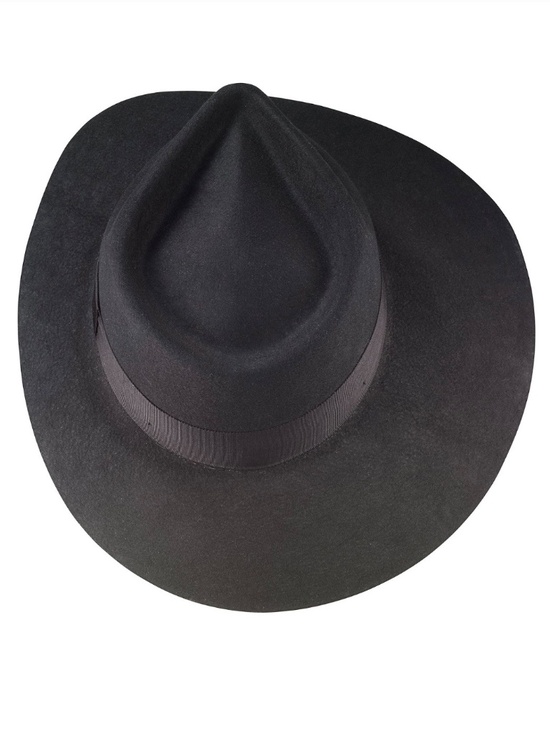 SIMONE I SMITH Moody Monday Harmony  Black Fedora Hat Size M 7.25 main image 11